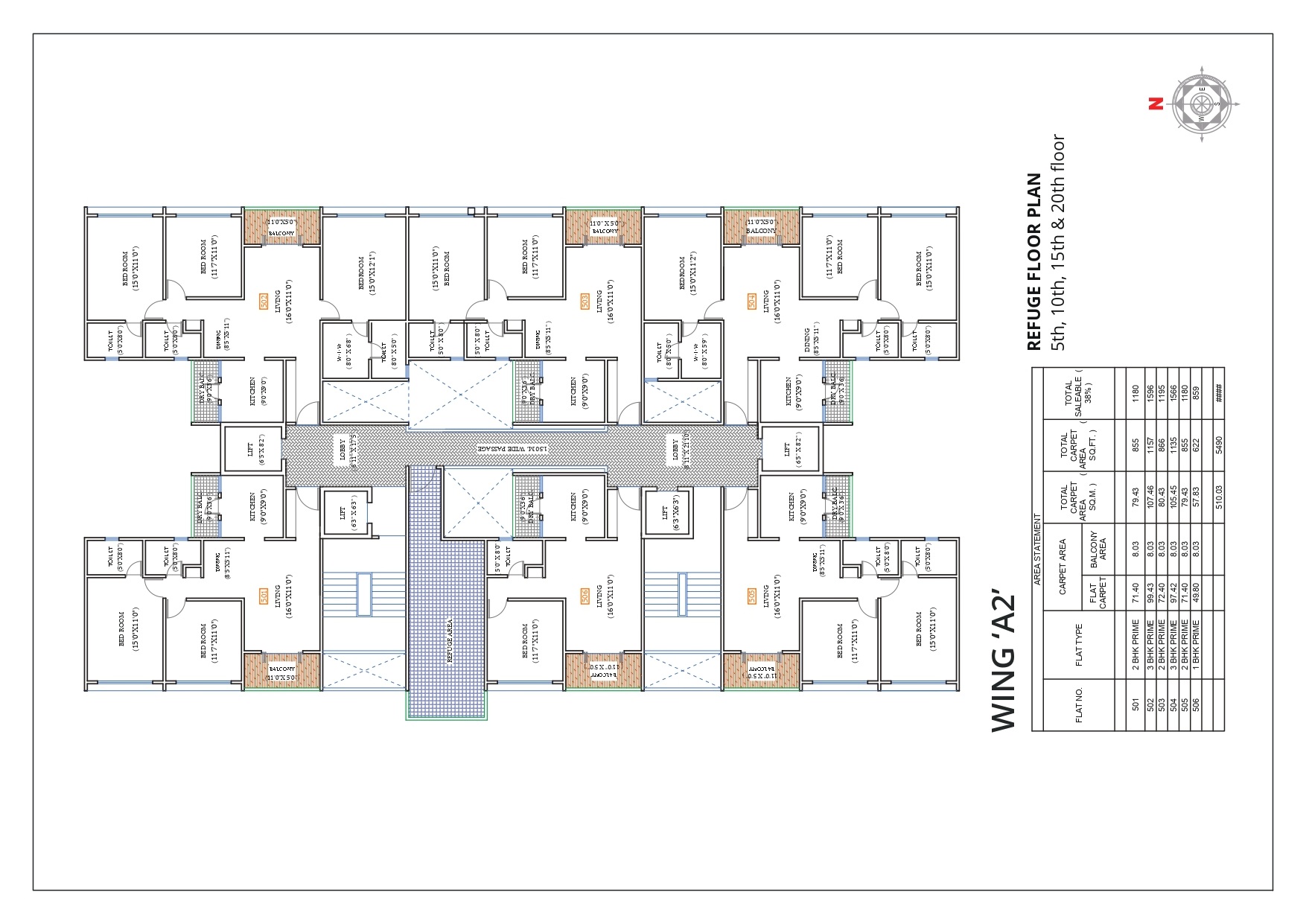 Zen Elite_ Floor plan A2 Wing